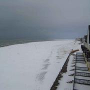 La neige sur la plage février 2012